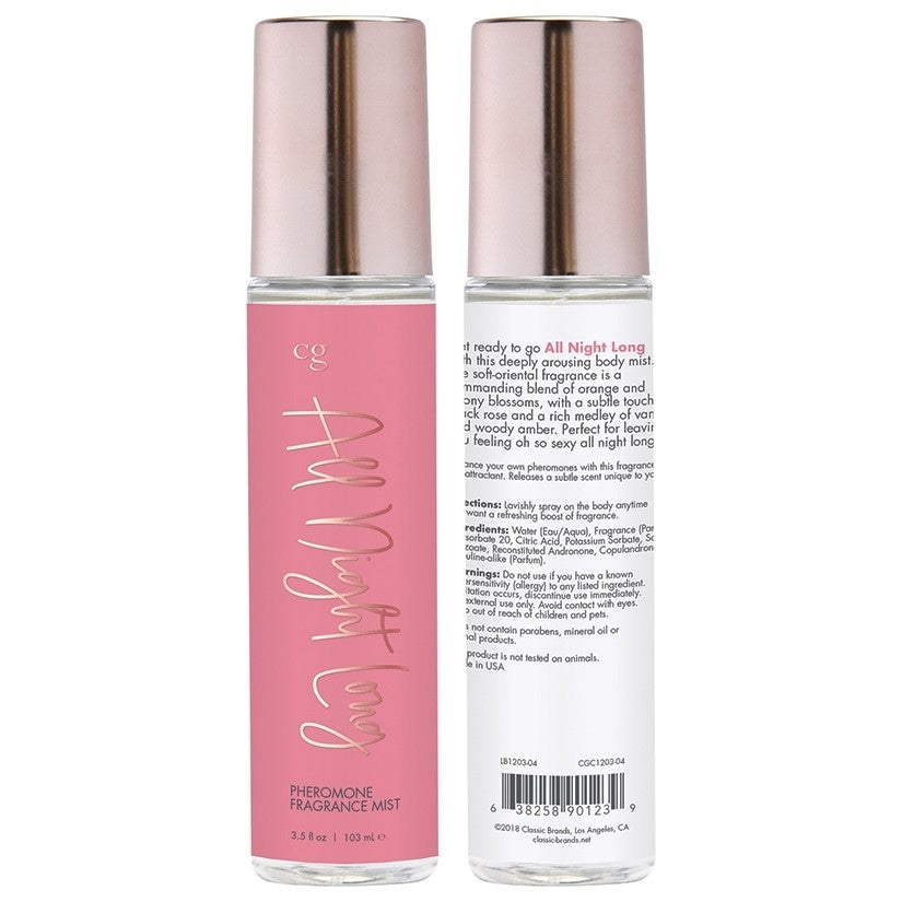 CG Body Mist With Pheromones-All Night Long 3.5oz