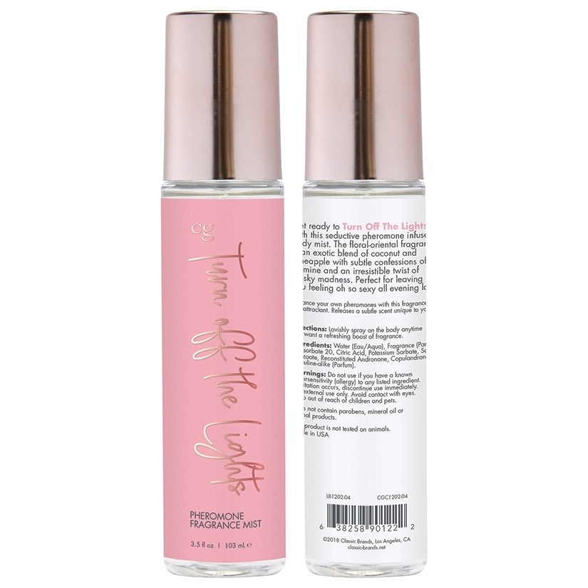 CG Body Mist With Pheromones-Turn Off The Lights 3.5oz