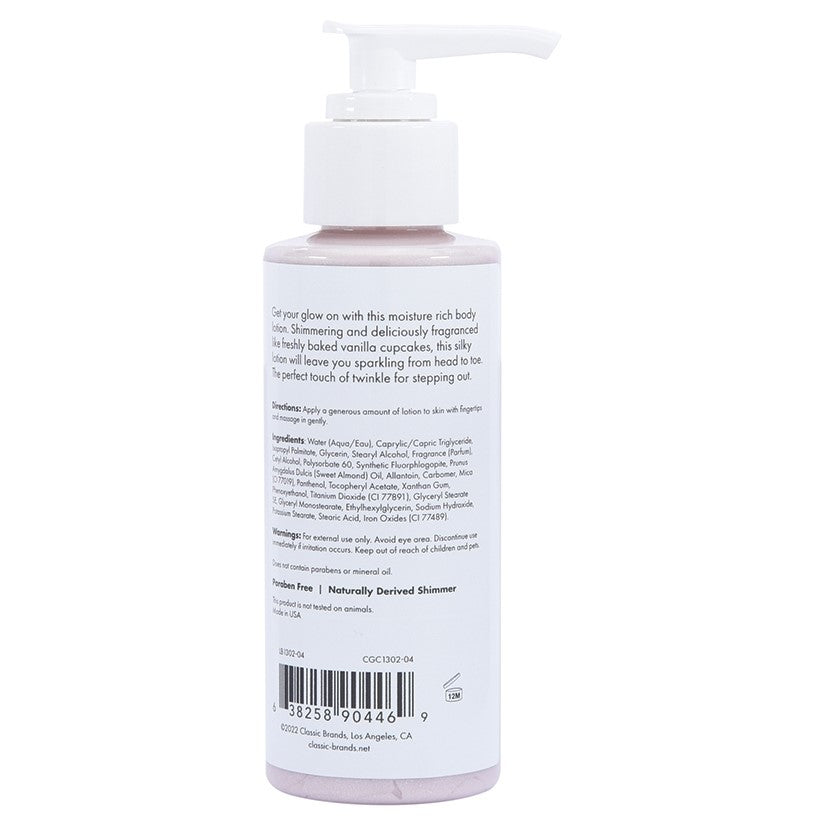 CG Glow Vanilla Cupcake Shimmer Lotion-Pink