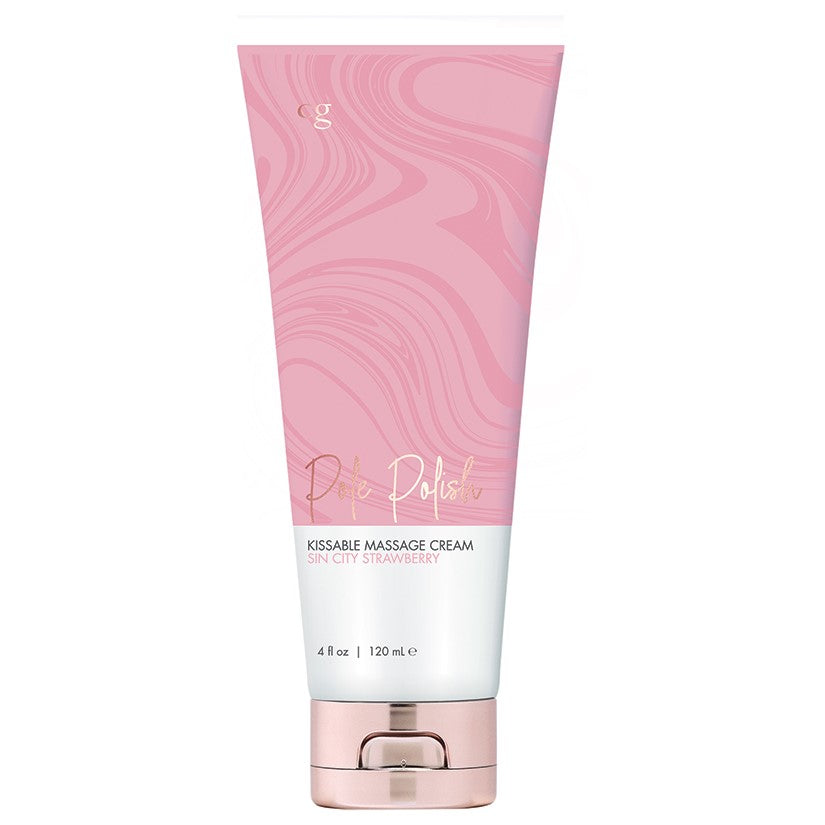 CG Pole Polish Kissable Massage Cream-Sin City Strawberry 4oz