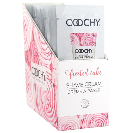 Coochy Shave Cream-Frosted Cake 15ml Foil Display Of 24