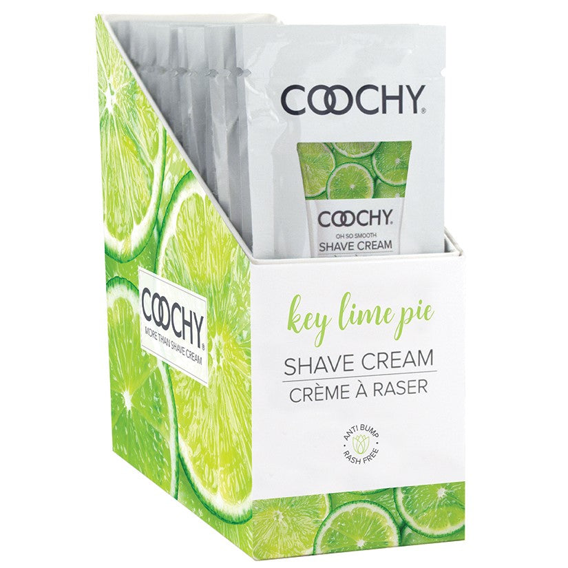 Coochy Shave Cream-Key Lime Pie 15ml Foil Display Of 24