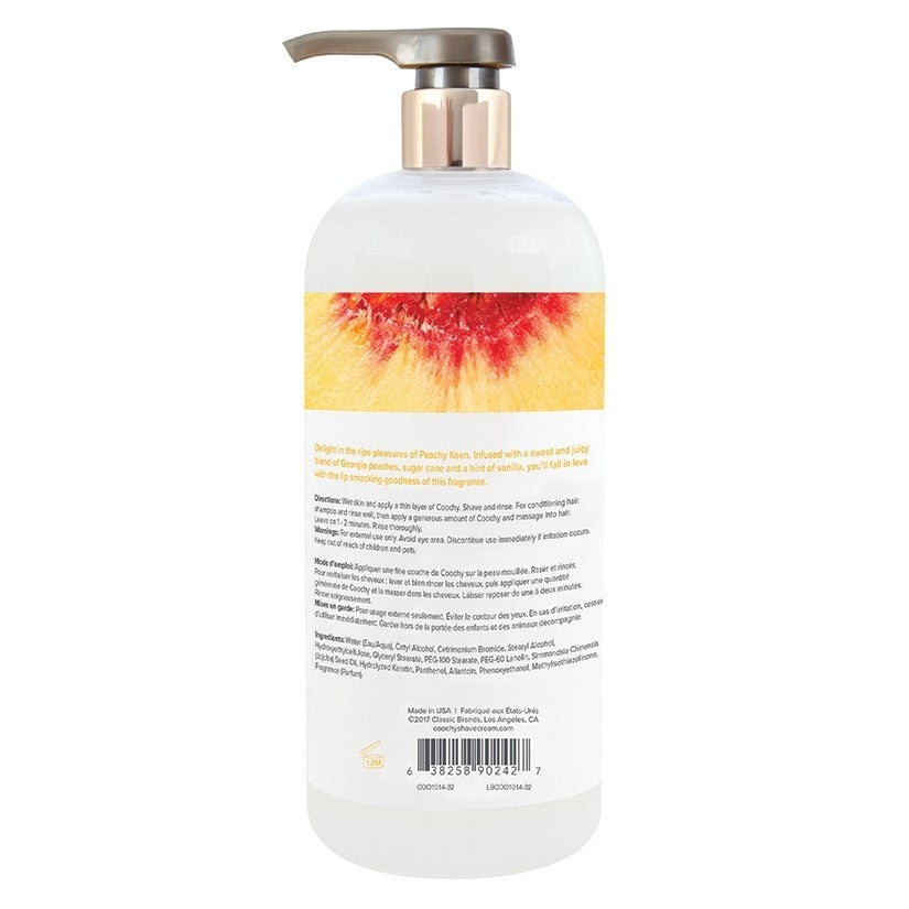 Coochy Shave Cream-Peachy Keen 32oz