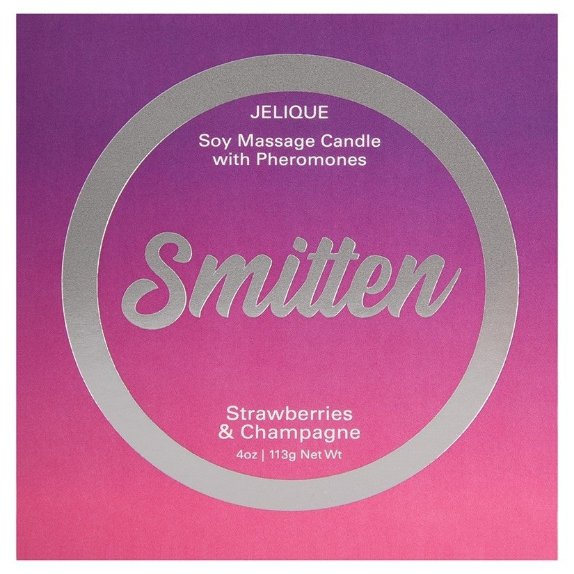 Jelique Massage Candle Smitten Strawberry & Champagne 4oz