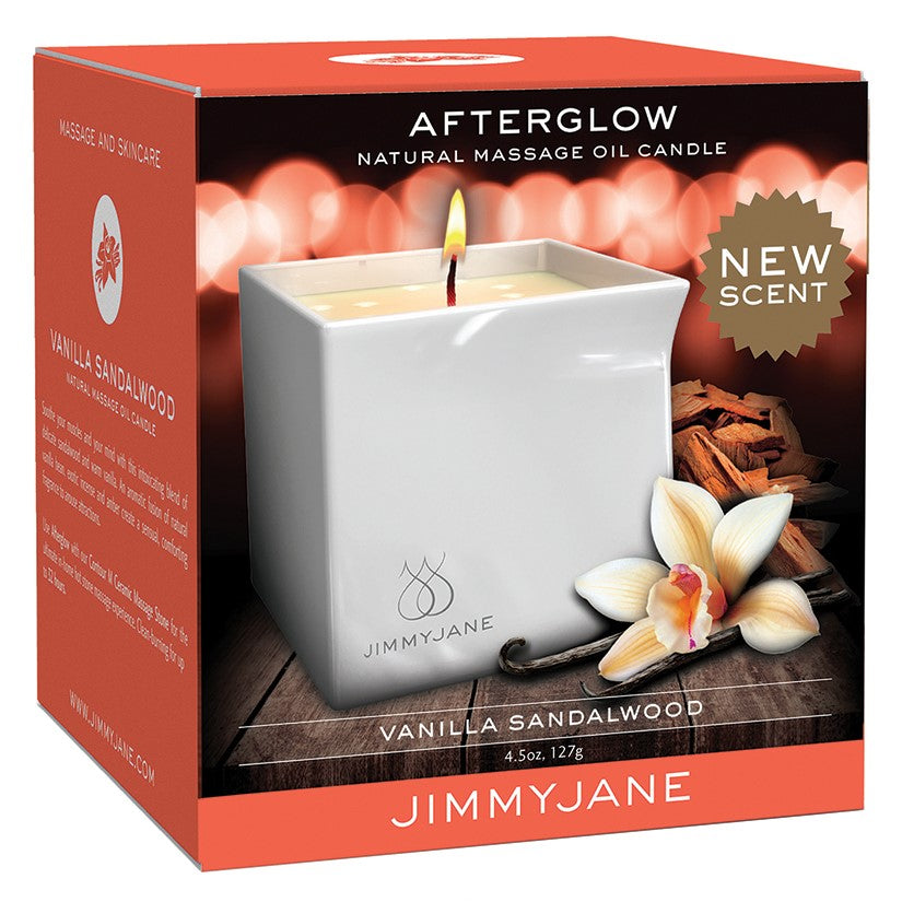 JimmyJane Afterglow Massage Oil Candle-Vanilla Sandalwood 4.5oz