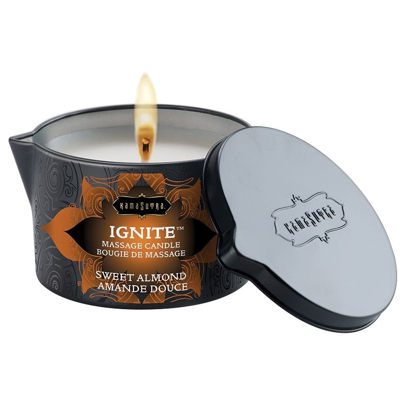 Kama Sutra Ignite Massage Candle-Sweet Almond 6oz