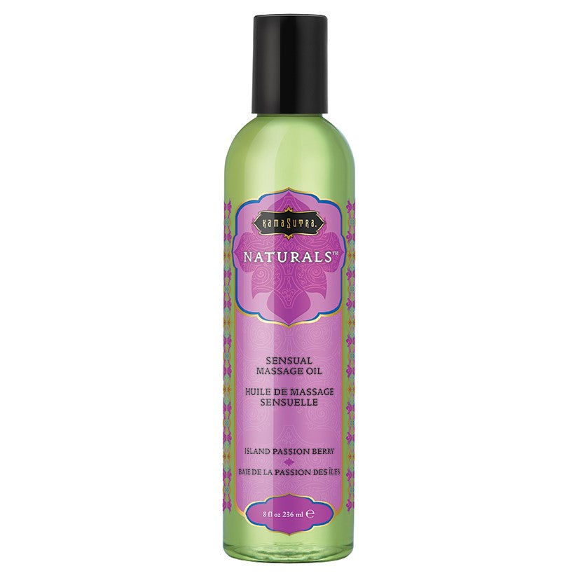 Kama Sutra Naturals Massage Oil-Island Passion Berry 8oz