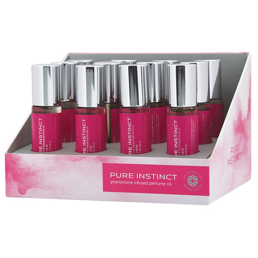 Pure Instinct Pheromone Oil Roll-On For Her Display Of 12