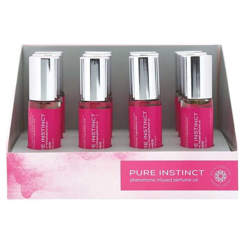 Pure Instinct Pheromone Oil Roll-On For Her Display Of 12