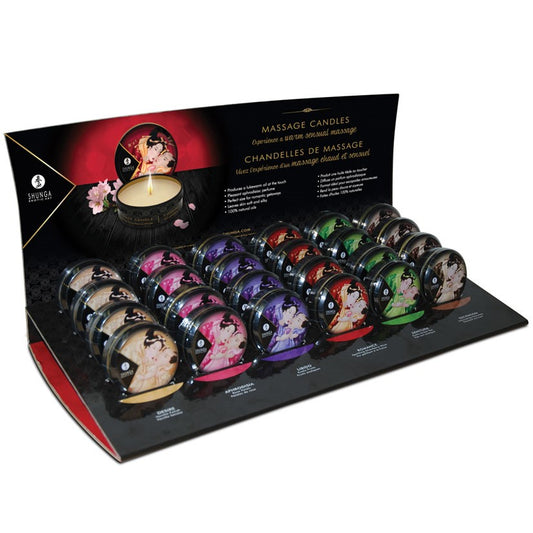 Shunga Mini Massage Candle-Display Of 24