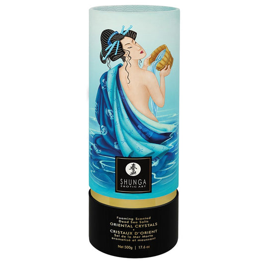 Shunga Oriental Crystals Bath Salts-Ocean Temptations 17.6oz