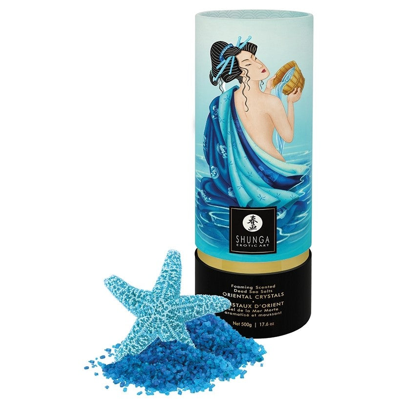 Shunga Oriental Crystals Bath Salts-Ocean Temptations 17.6oz